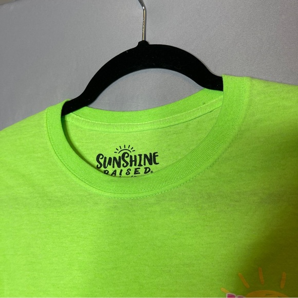 Sunshine Raised Neon Green Beach Shirt - Picture 5 of 7